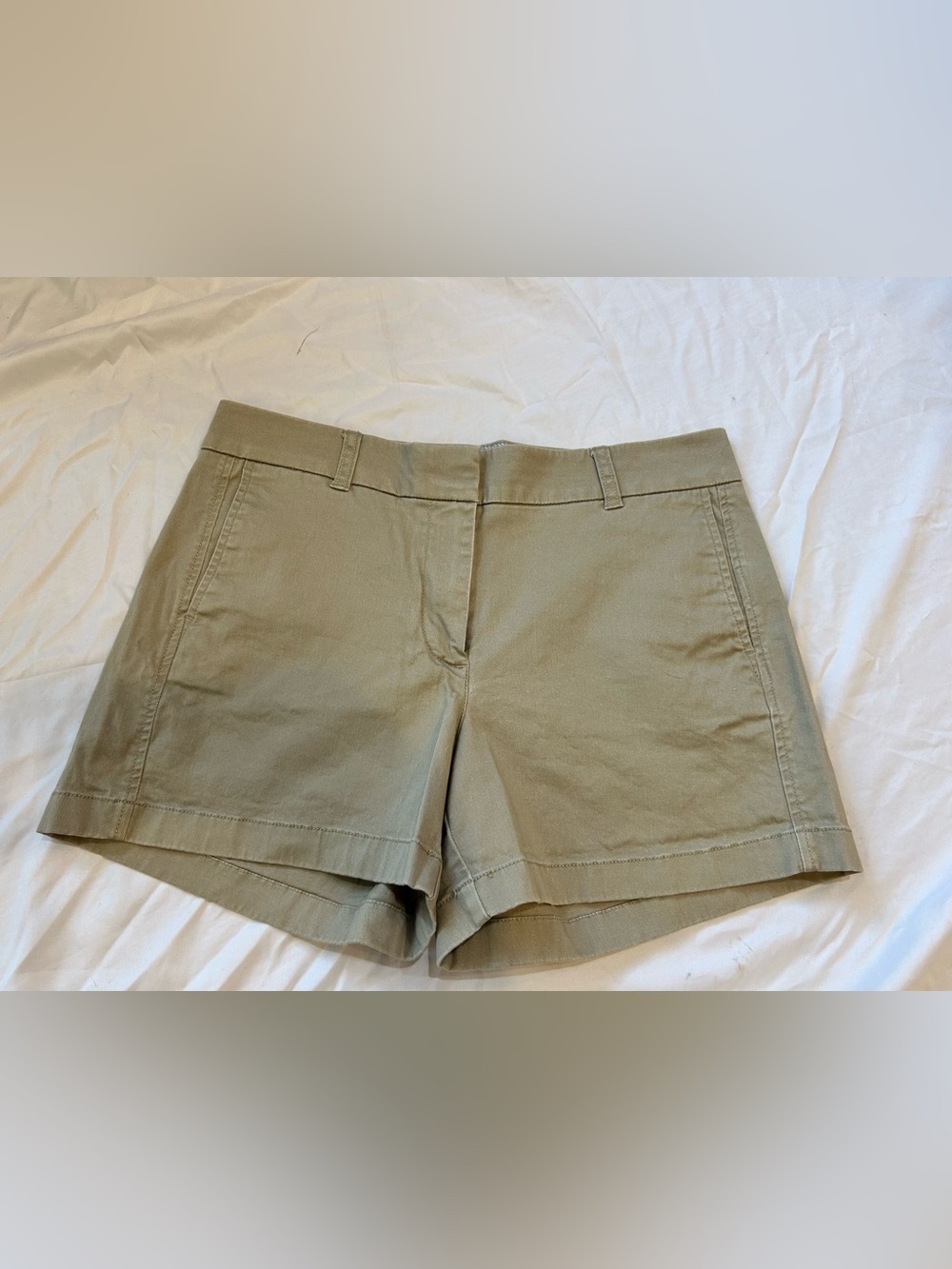 J. Crew Light Khaki Cotton Bermuda Shorts EUC